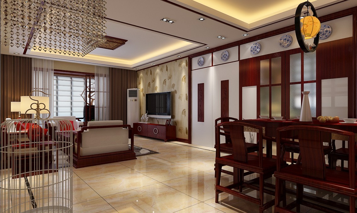 三居 白领 现代 中式 经典 客厅图片来自三金豆豆在简约~的分享
