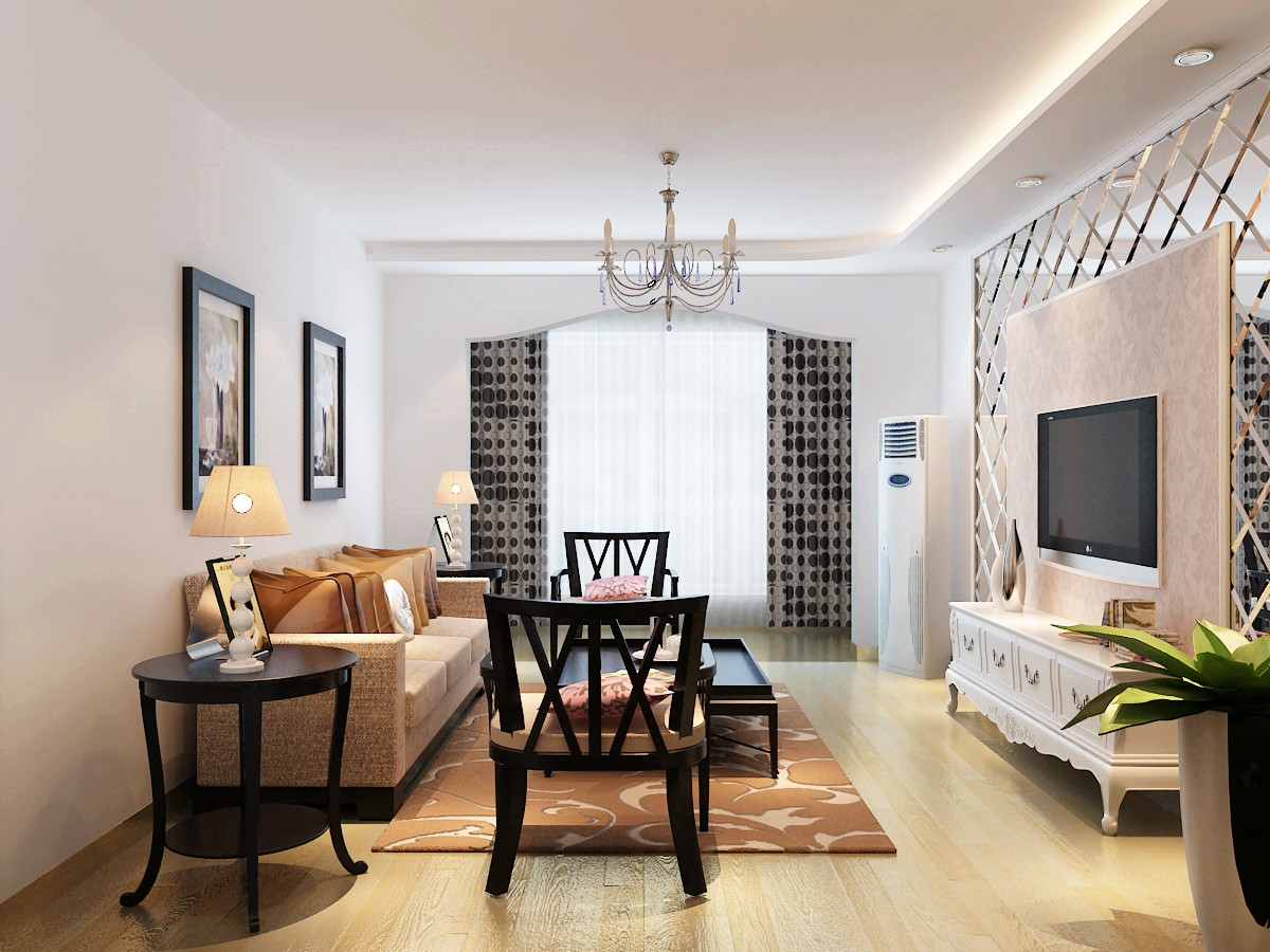 简约 现代 80平米 三居 家居 风水 生活 家庭装修 室内设计 客厅图片来自曹丹在现代时尚感觉，又舒适、温馨。的分享