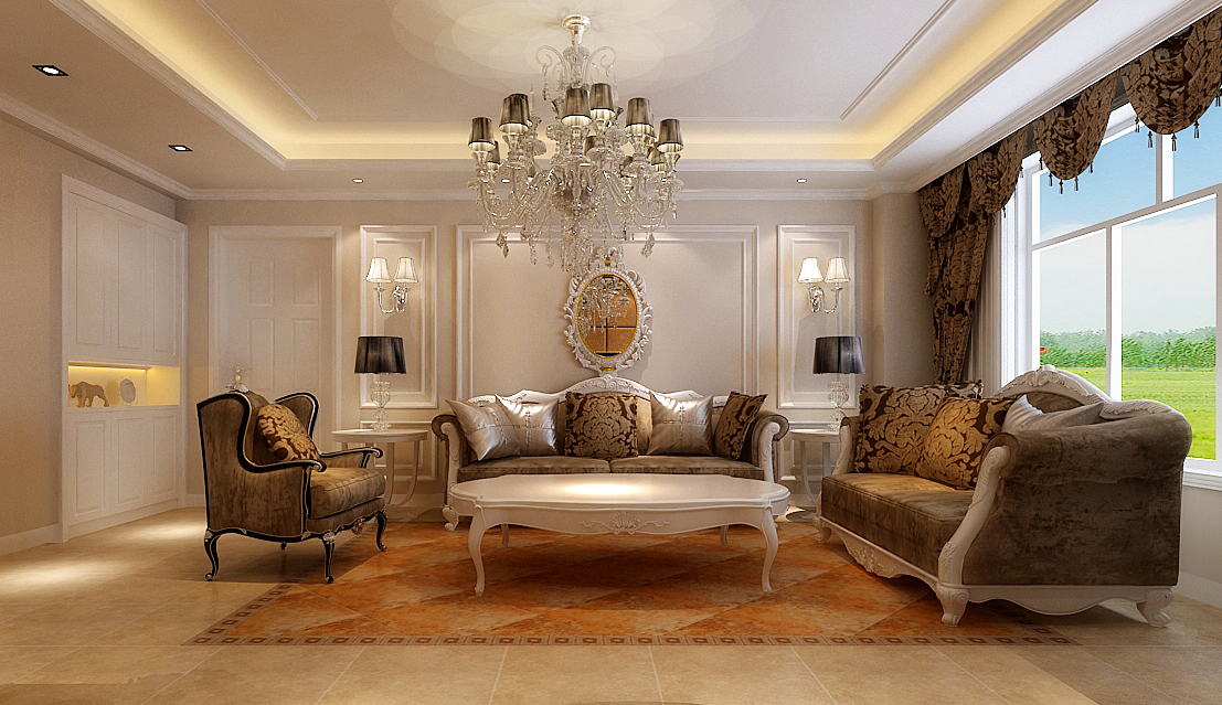 欧式 三居 白领 简约欧式 普罗旺世 客厅图片来自超凡装饰季国华在普罗旺世装修效果图的分享