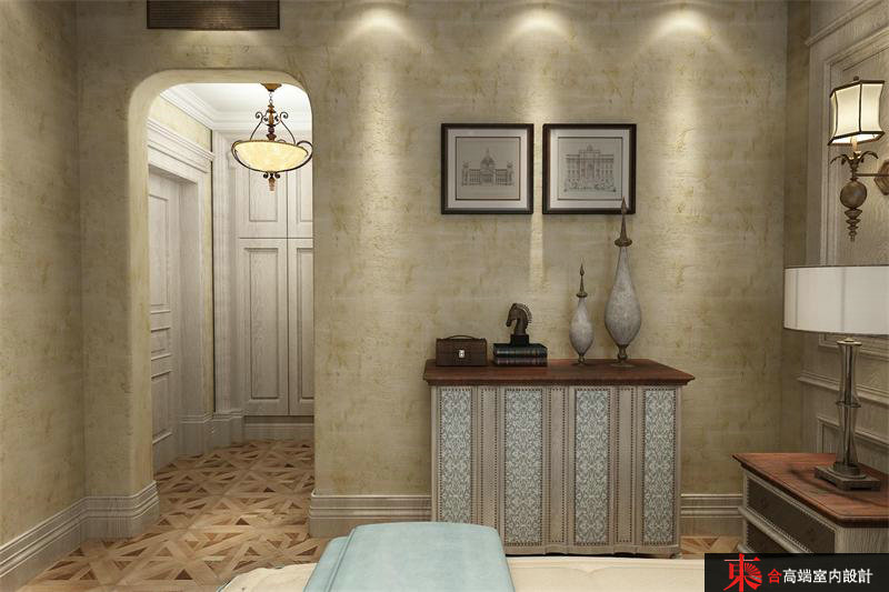 美式 别墅 别墅装修 東合设计 卧室图片来自東合設計-王卫东在古典美式风的分享