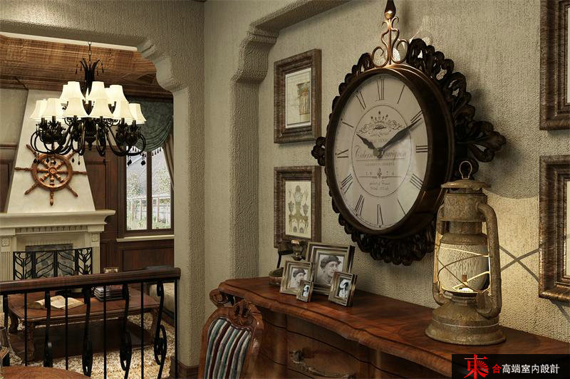 美式 别墅 别墅装修 東合设计 玄关图片来自東合設計-王卫东在古典美式风的分享