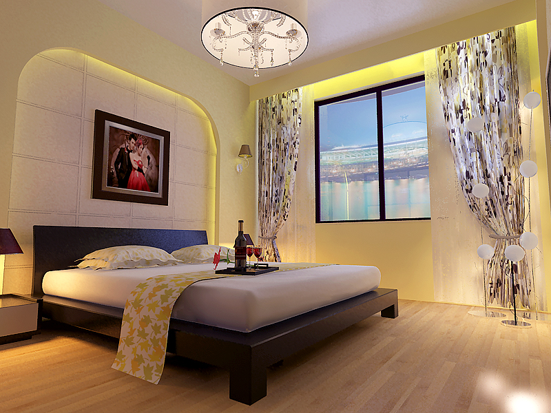 简约 现代 80平米 三居 家居 风水 生活 家庭装修 室内设计 卧室图片来自曹丹在现代时尚感觉，又舒适、温馨。的分享