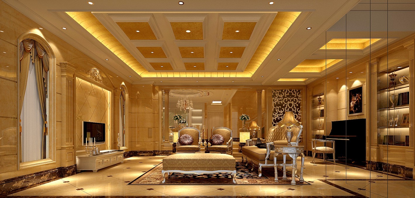 欧式 混搭 别墅 白领 华丽 经典 客厅图片来自三金豆豆在隆福国际150平米欧式案例的分享