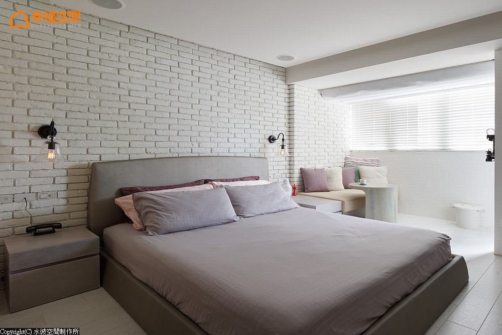 二居 简约 收纳 现代 卧室图片来自幸福空间在细细品尝139平小幸福窝居的分享