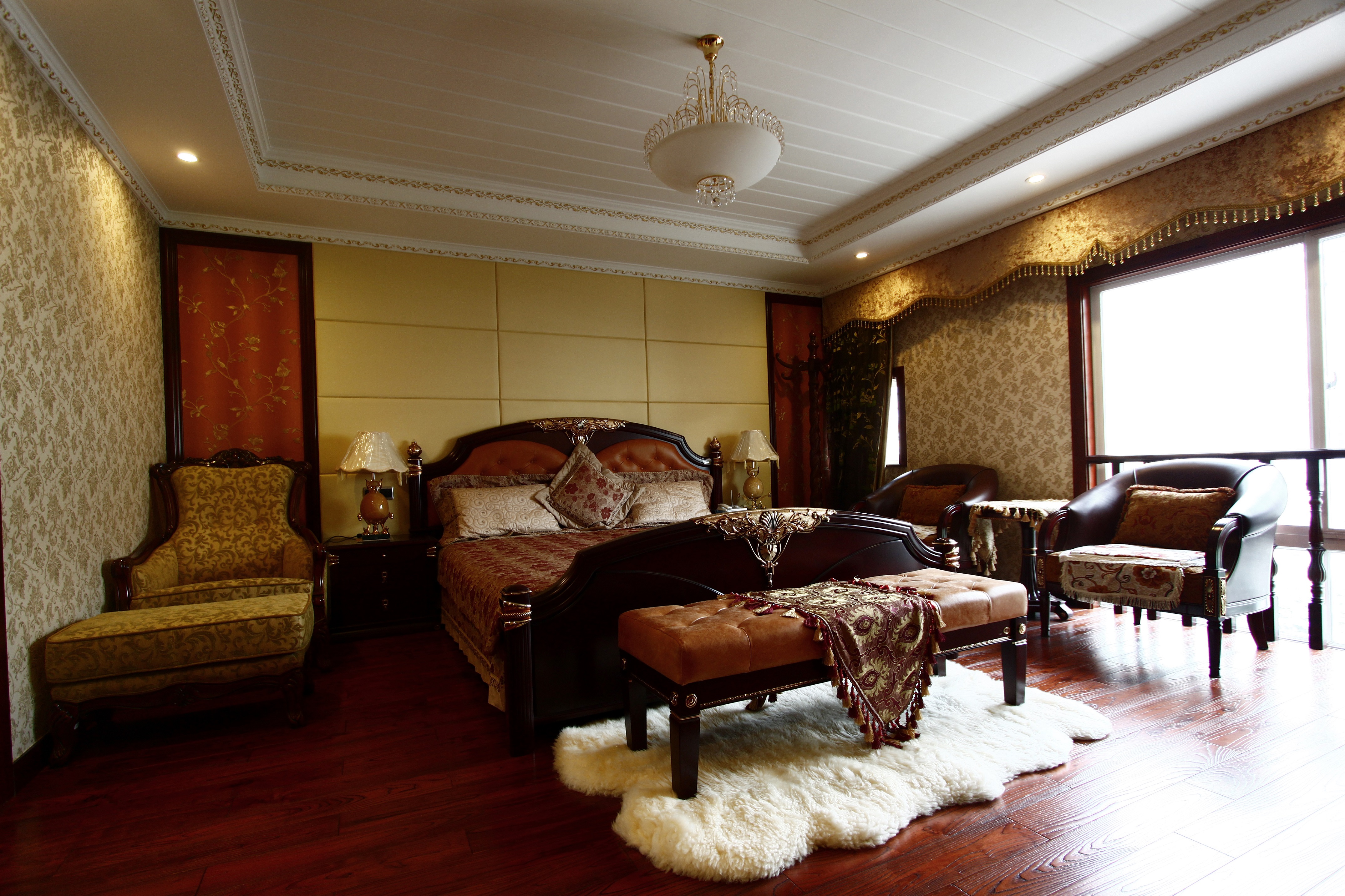 欧式 别墅 卧室图片来自北京尚都国际装饰在时代庄园（北京尚都国际装饰）的分享