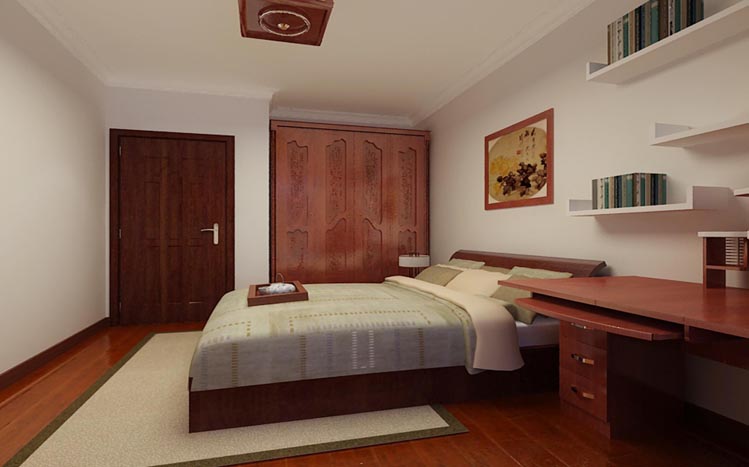 卧室图片来自多芬宝贝在郑州实创装饰-永威东棠-中式风格的分享