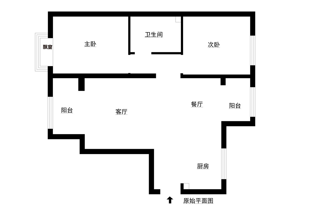 现代简约 装修效果图 两居室设计 收纳 户型图图片来自上海实创-装修设计效果图在90平米温馨两居室设计的分享