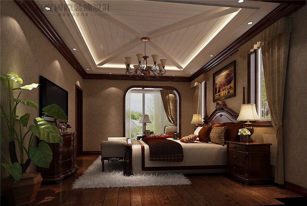 别墅 独栋 效果图 白领 小资 卧室图片来自高度国际别墅装饰设计在托斯卡纳设计效果的分享