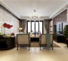 郑州实创装饰-国瑞城127平三居室-客厅效果图
