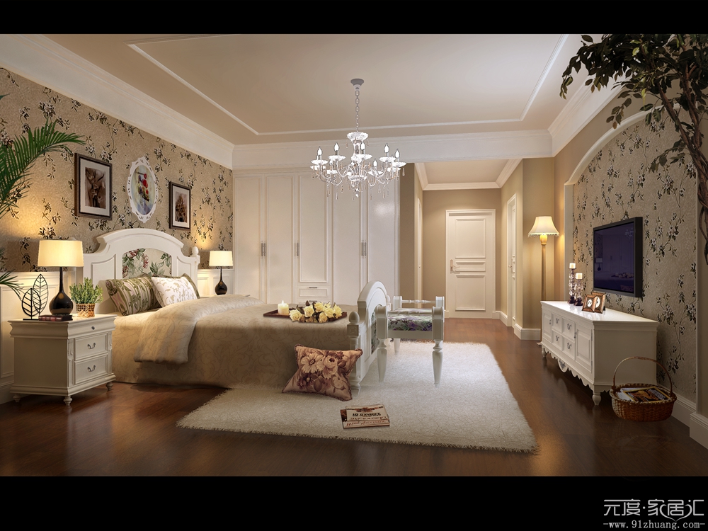 欧式 混搭 别墅 白领 80后 小资 地中海 卧室图片来自室内设计装饰在地中海风格案例的分享