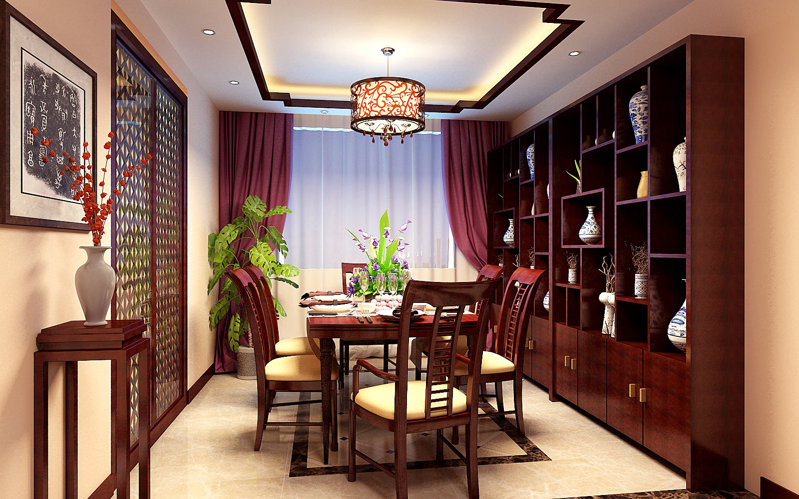 二居 餐厅图片来自北京亚光亚装饰厚宅旗舰店在中式古典两居的分享