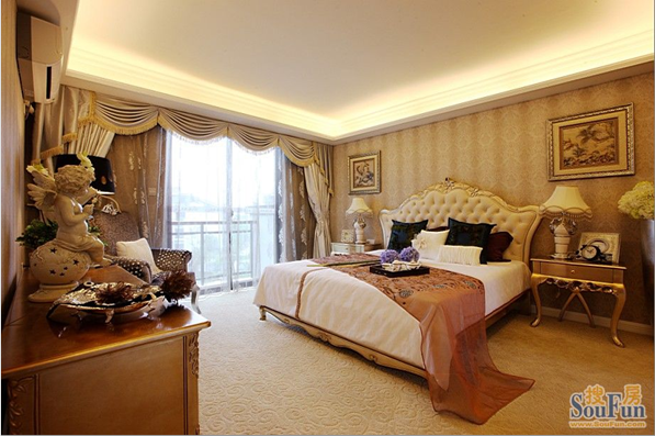卧室图片来自北京亚光亚装饰厚宅旗舰店在精装两居欧美风情的分享