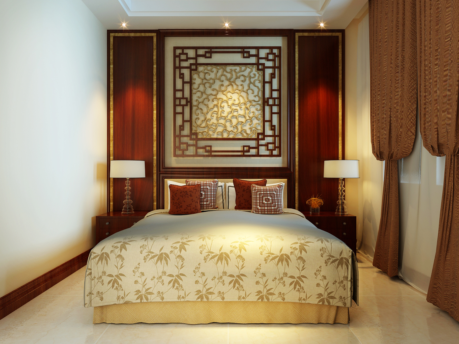 卧室图片来自室内设计师王雅兴在中式风格的分享