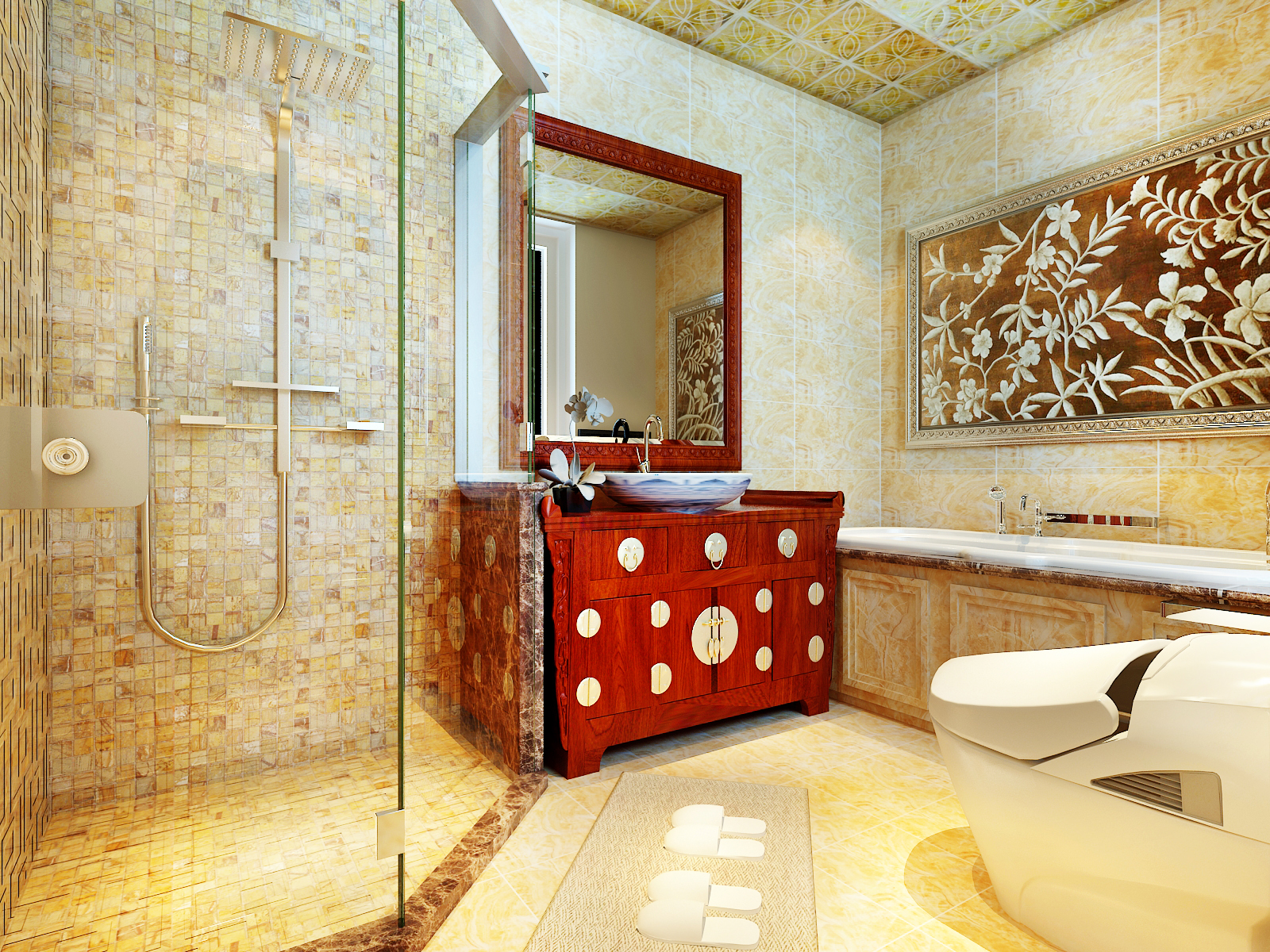 卫生间图片来自室内设计师王雅兴在中式风格的分享