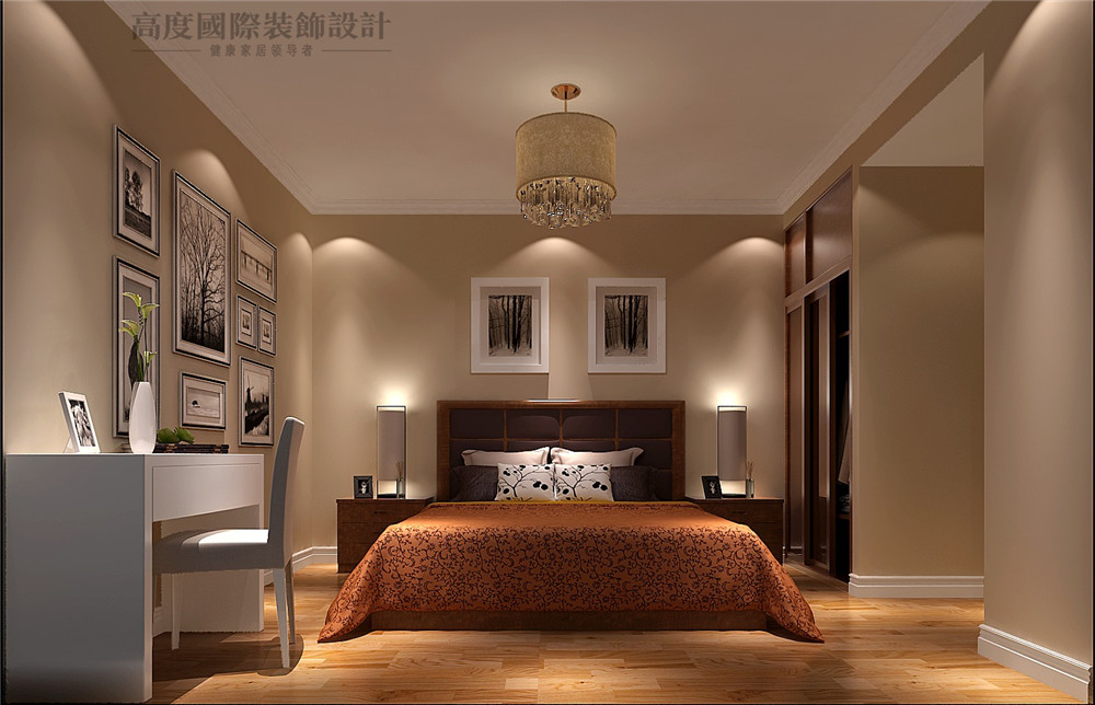 简约 润泽公馆 装修 公寓 二居 卧室图片来自北京别墅装修设计在88平米简约装修设计的分享