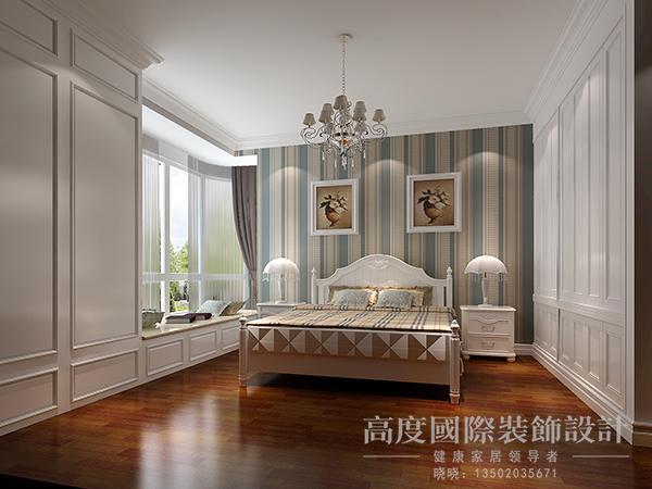 现代混搭 三居 小资 高度国际 卧室图片来自天津高度国际装饰设计在颐贤里~现代混搭风格的分享