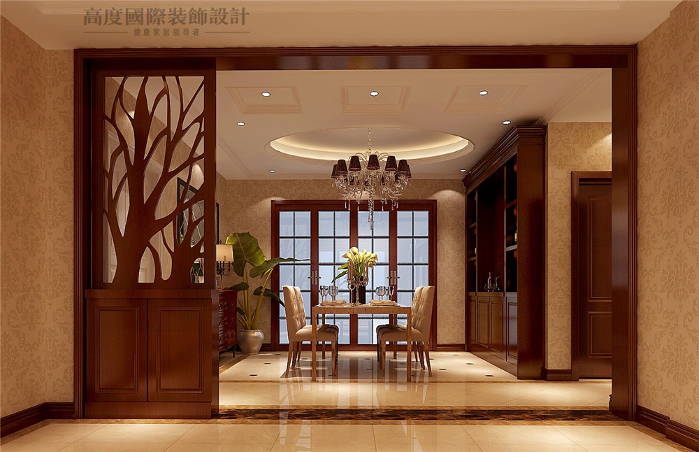 欧式 简约 三居 设计 装修 餐厅图片来自北京别墅装修设计在6.2万打造简约欧式公寓的分享