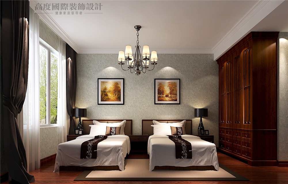 欧式 简约 三居 设计 装修 卧室图片来自北京别墅装修设计在6.2万打造简约欧式公寓的分享