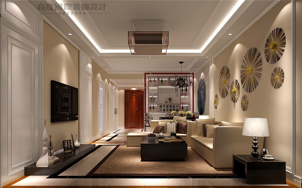 简约 润泽公馆 装修 公寓 二居 客厅图片来自北京别墅装修设计在88平米简约装修设计的分享