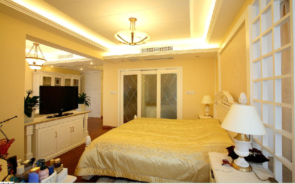 欧式 三居 卧室图片来自武汉沐昇装饰在绿地新都会的分享
