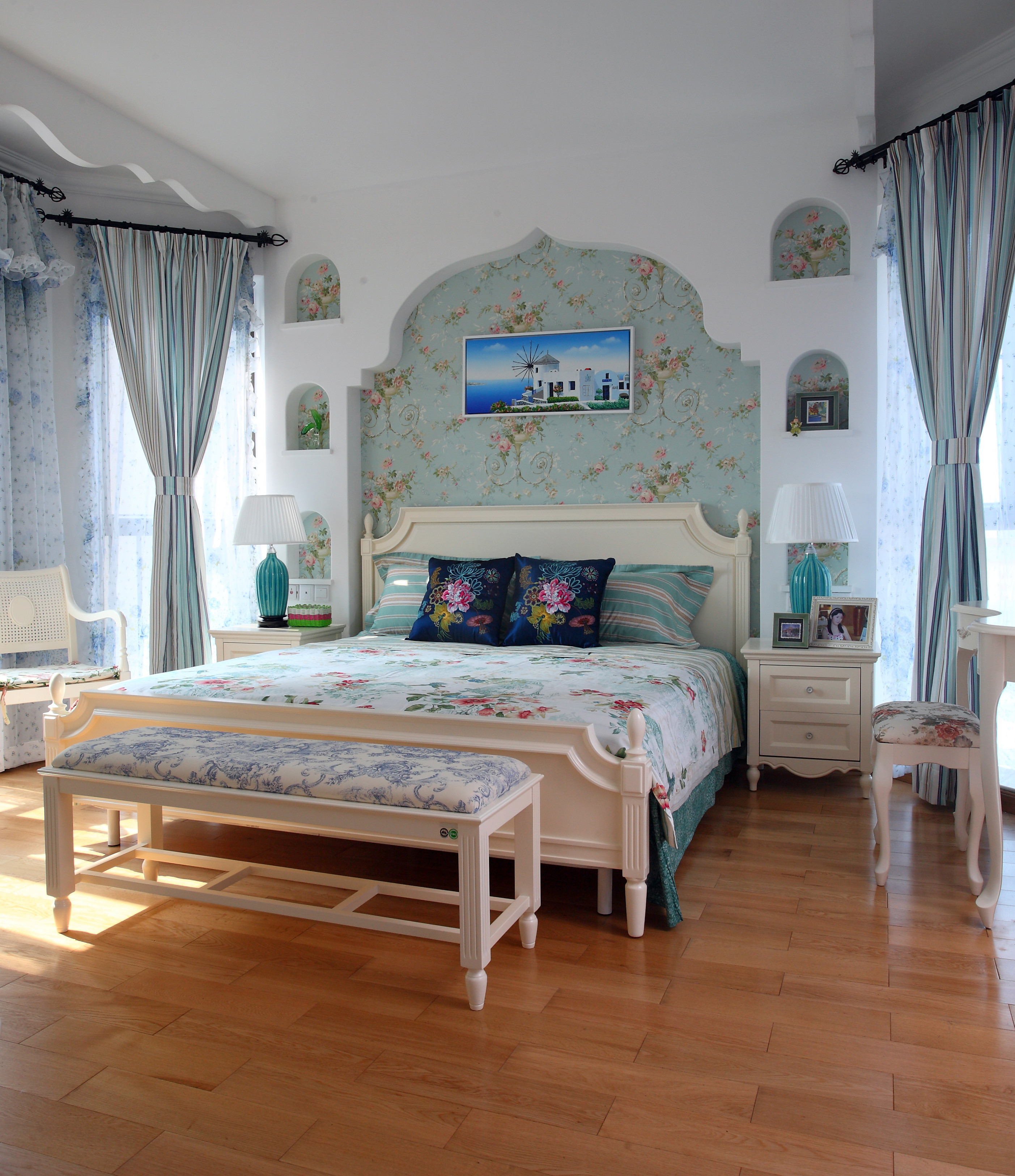 地中海混搭 混搭 简约 二居 三居 别墅 客厅 卧室 厨房图片来自高度国际装饰宋增会在地中海混搭的分享