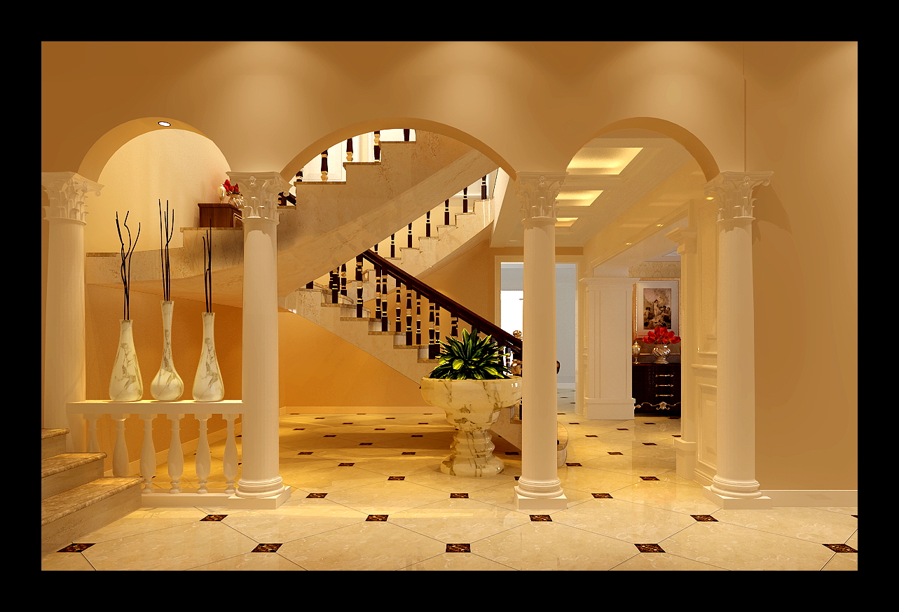 三居 美式 楼梯图片来自用户524527896在碧水的分享