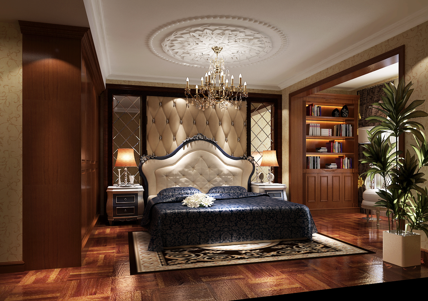 美式风格 卧室图片来自周楠在金色漫香苑美式风格的分享