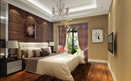 简约 现代风格 华润二十四 成都 装修设计 卧室图片来自香港古兰装饰-成都在华润二十四城装修案例的分享