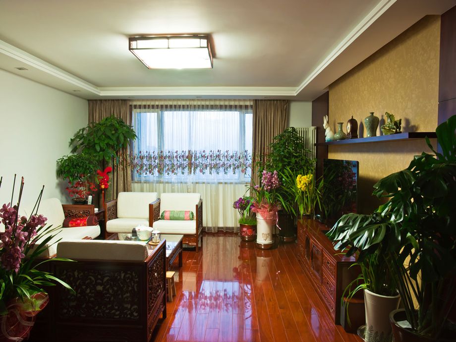 中式 三居 退休教师 客厅图片来自成都生活家装饰徐洋在华润二十四城89㎡中式风格实景图的分享