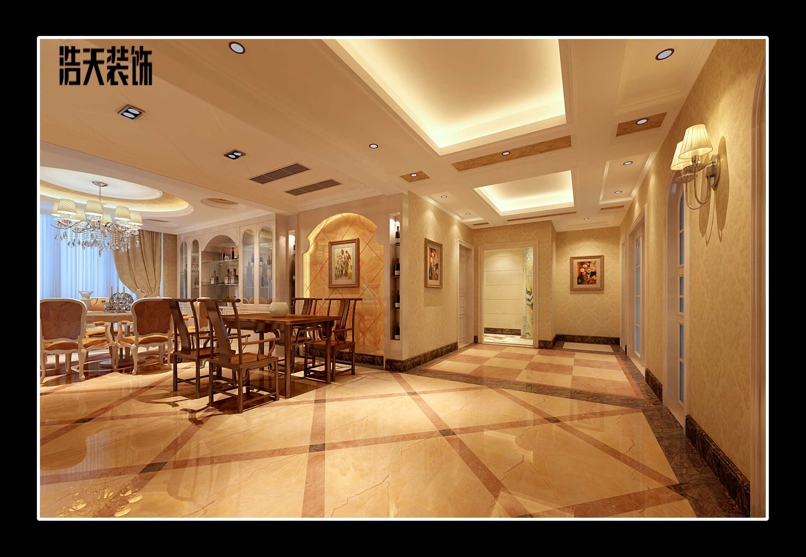 餐厅图片来自深圳市浩天装饰在万科金色家园的分享
