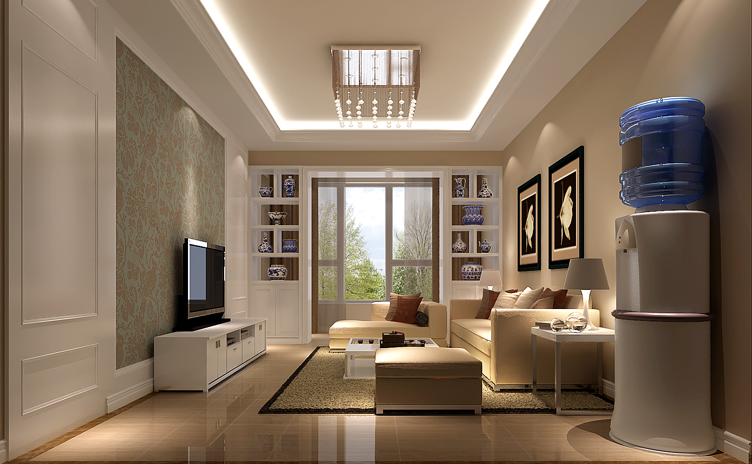 高度国际 K2百合湾 简欧 公寓 客厅图片来自高度国际在K2百合湾的分享