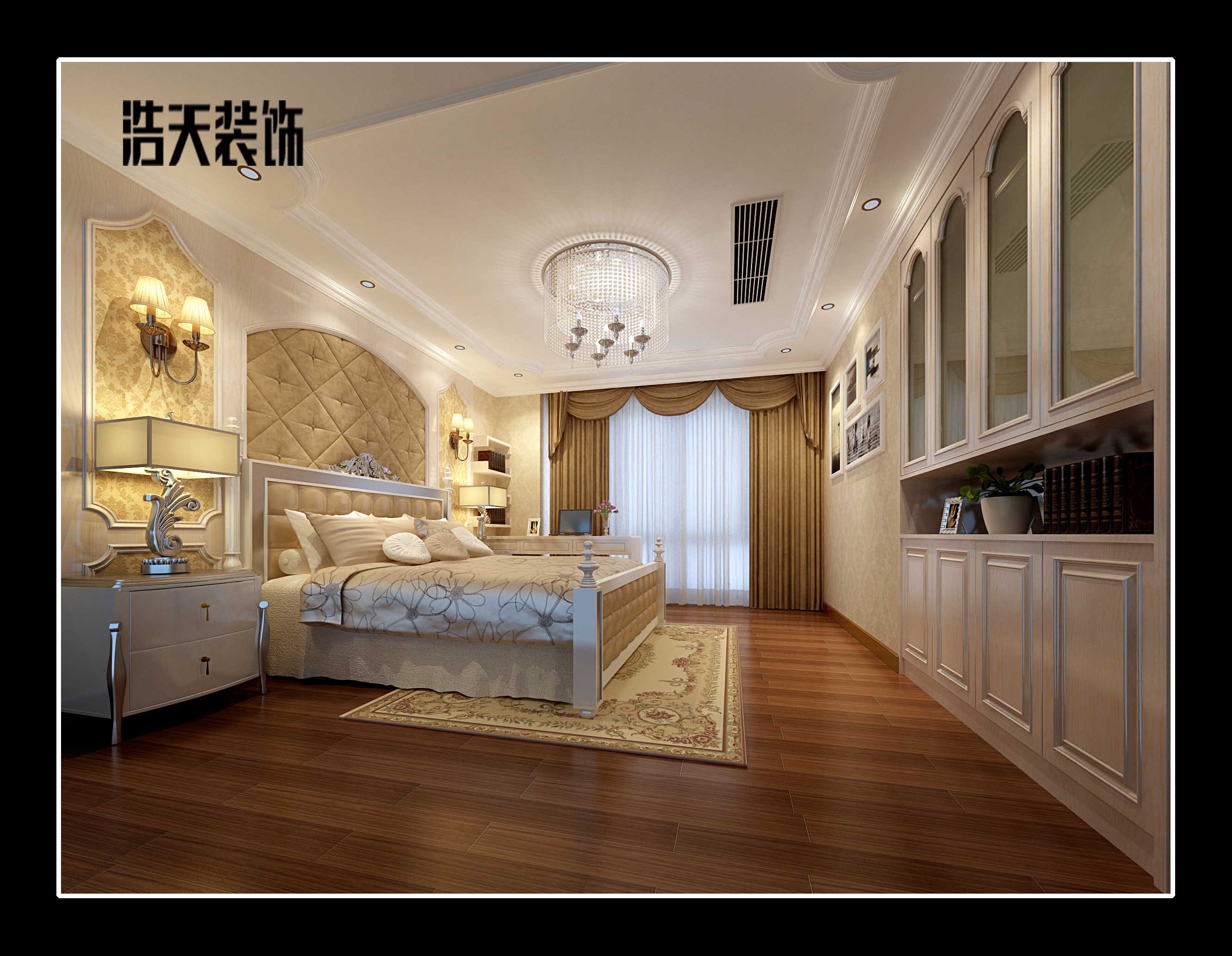 卧室图片来自深圳市浩天装饰在万科金色家园的分享