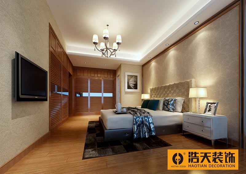 卧室图片来自深圳市浩天装饰在侨城豪苑的分享