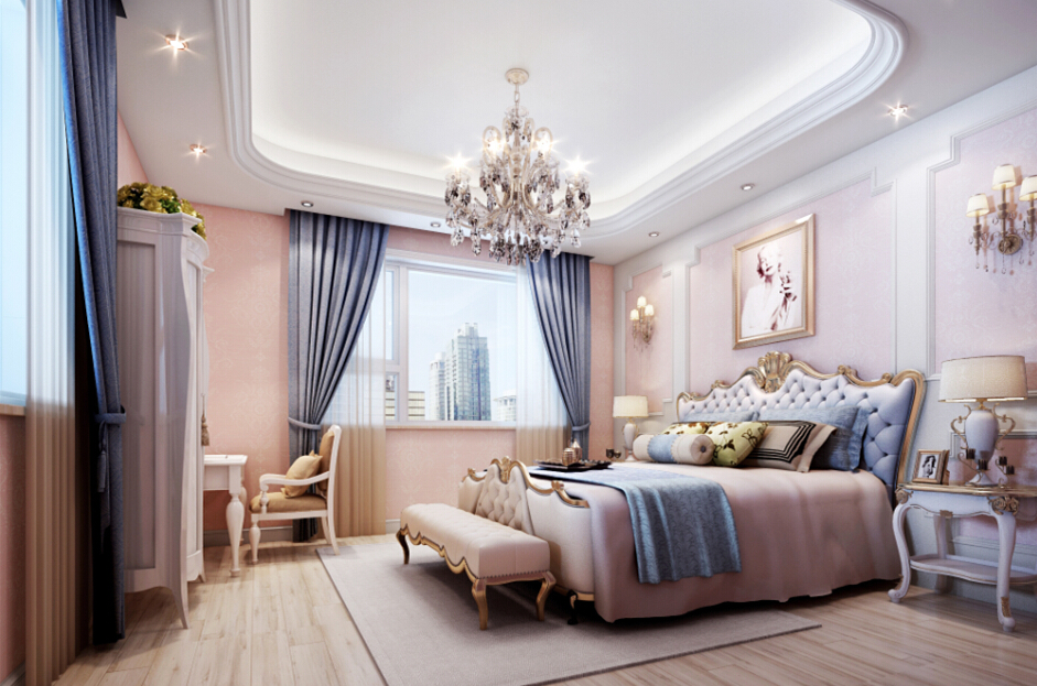 欧式 简约 小资 公寓 平层 女儿房 卧室图片来自尚层别墅设计在紫御华府简约欧式也唯美的分享