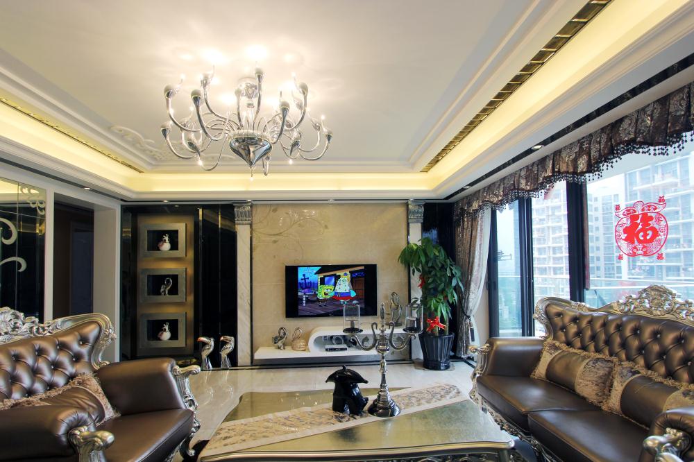 欧式 客厅图片来自深圳浩天装饰在莱蒙水榭春天豪宅的分享