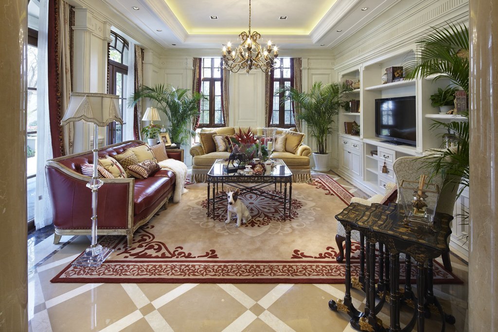 欧式 别墅 客厅图片来自北京尚都国际装饰在玫瑰园别墅（北京尚都国际装饰）的分享