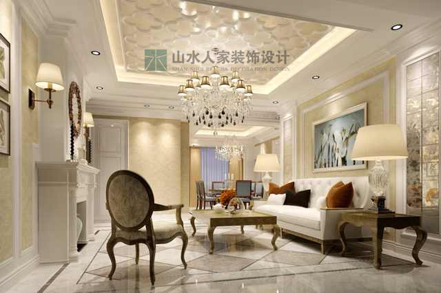 欧式 客厅图片来自422950910x在三江航天首府159平全视角效果图的分享