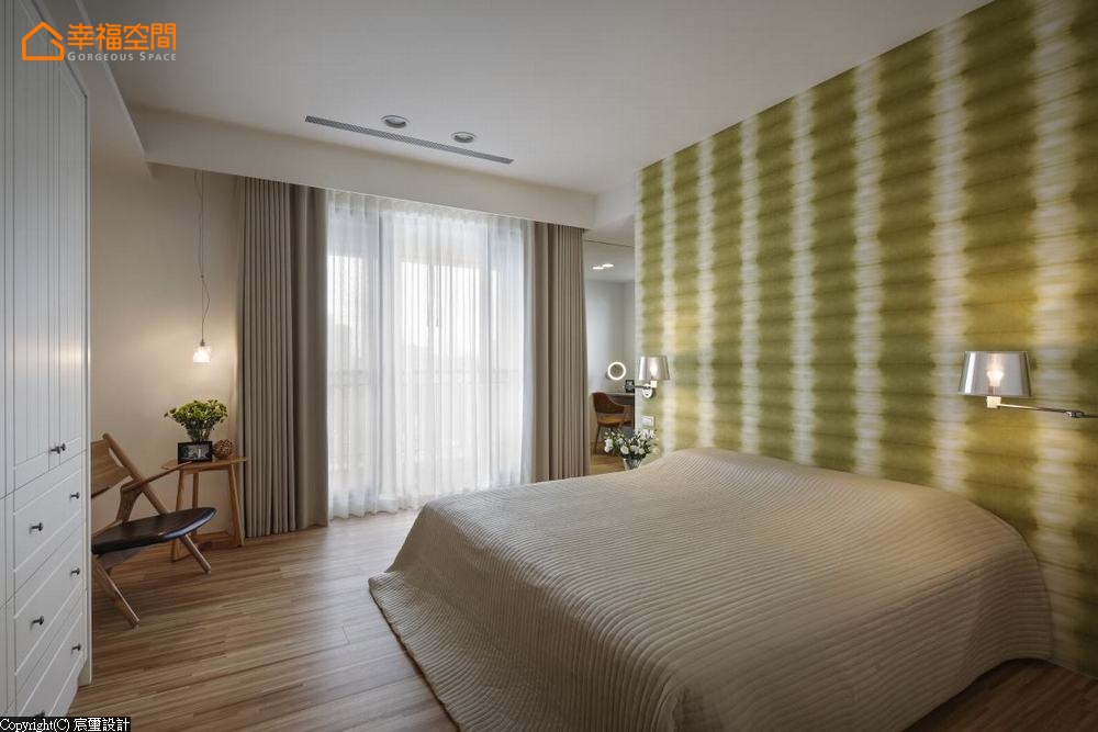 简约 现代 三居 卧室图片来自幸福空间在木质暖语 情感凝聚165平居所的分享