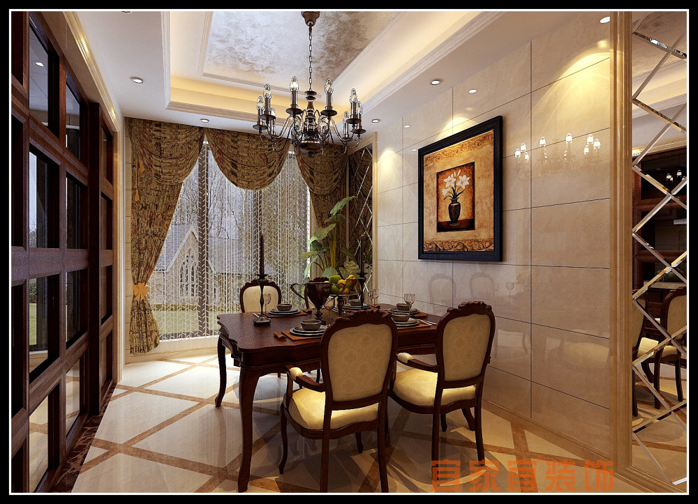 新古典 别墅 餐厅图片来自宜家宜大亮在杜湘苑的分享