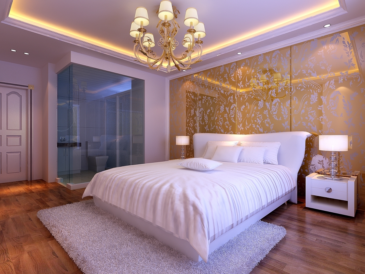 装修设计 现代简约风 两居室装修 多收纳设计 卧室图片来自上海实创-装修设计效果图在90平米现代简约风格设计的分享