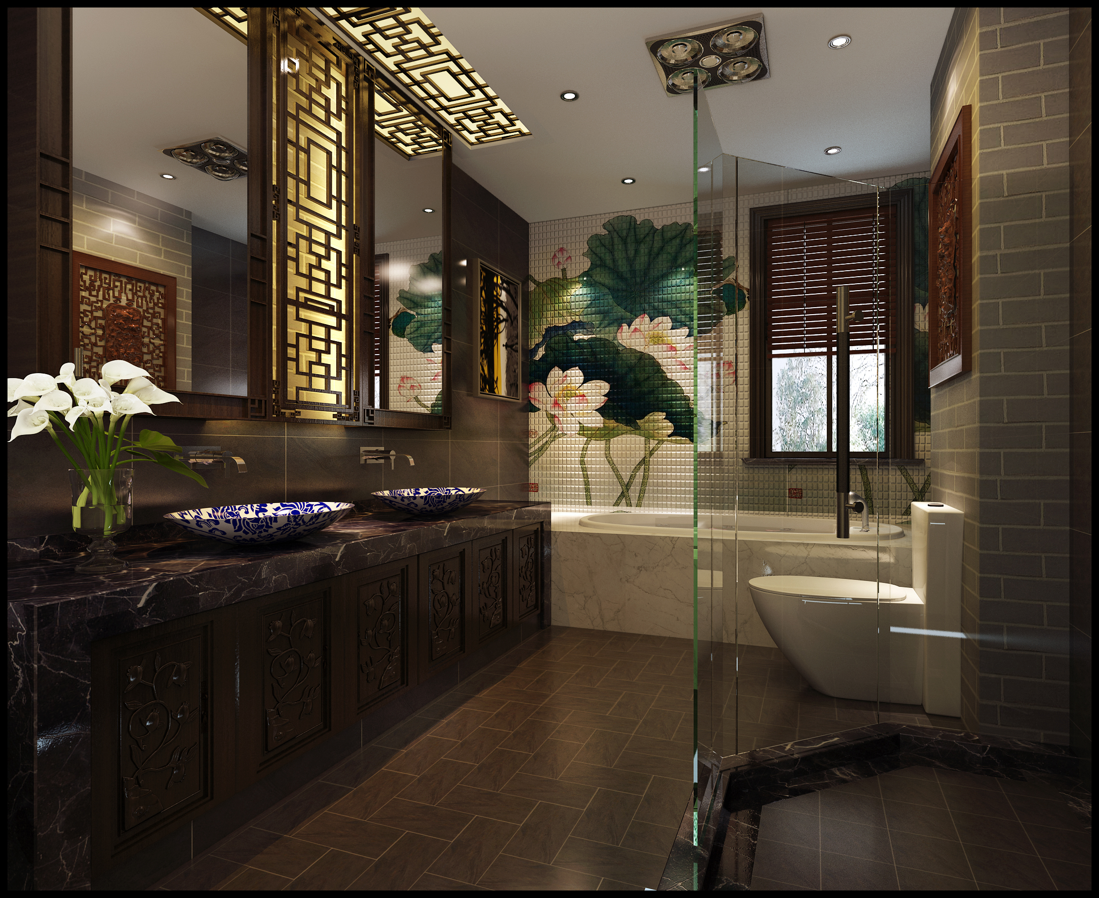 别墅 新欧式 别墅装修 奥邦 任祥付 客厅图片来自上海奥邦装饰在中海紫御世家别墅新中式风格设计的分享