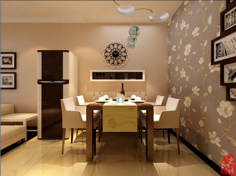 二居 简约 餐厅图片来自石家庄瑞博文张琳在4.1万打造华林国际现代简约风的分享