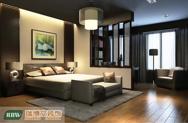 中式 三居 卧室图片来自石家庄瑞博文张琳在6.38万打造同祥城中式风的分享