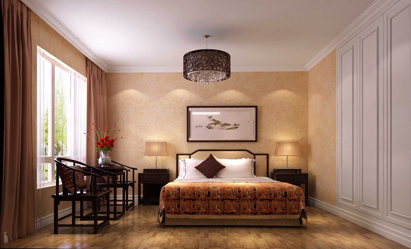 简约 三居 白领 小资 温馨 舒适 卧室图片来自高度国际装饰刘玉在金色漫香苑----时尚的分享