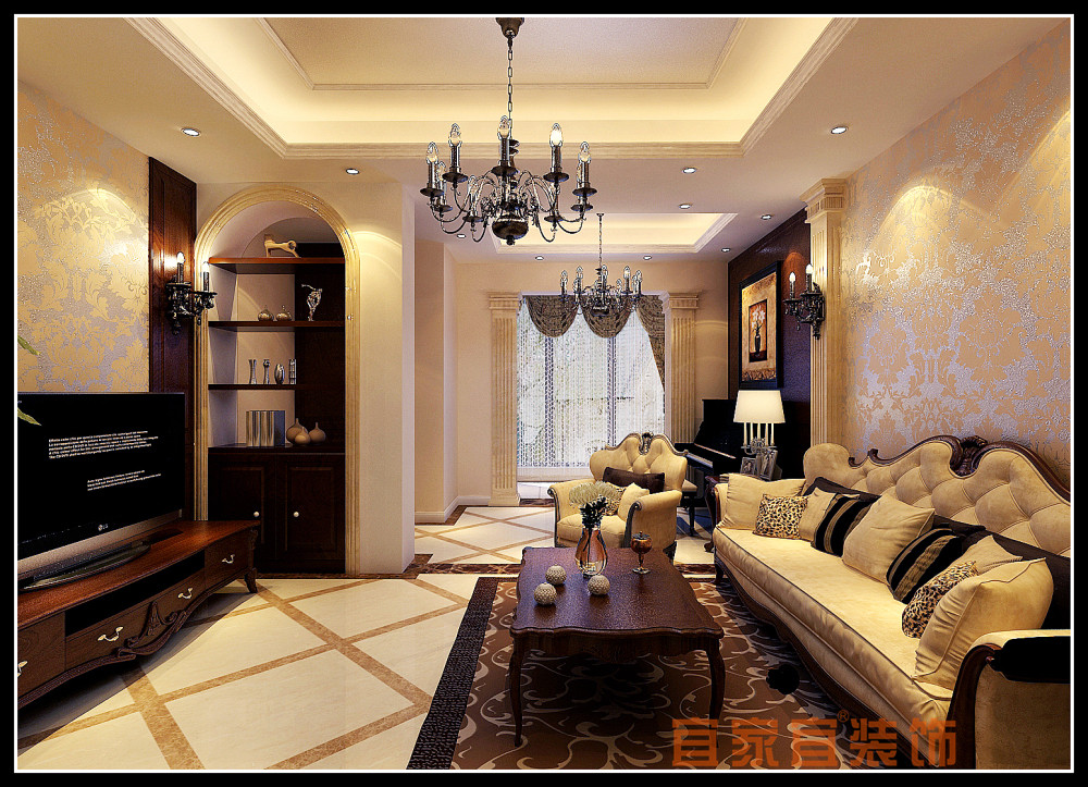 新古典 别墅 客厅图片来自宜家宜大亮在杜湘苑的分享