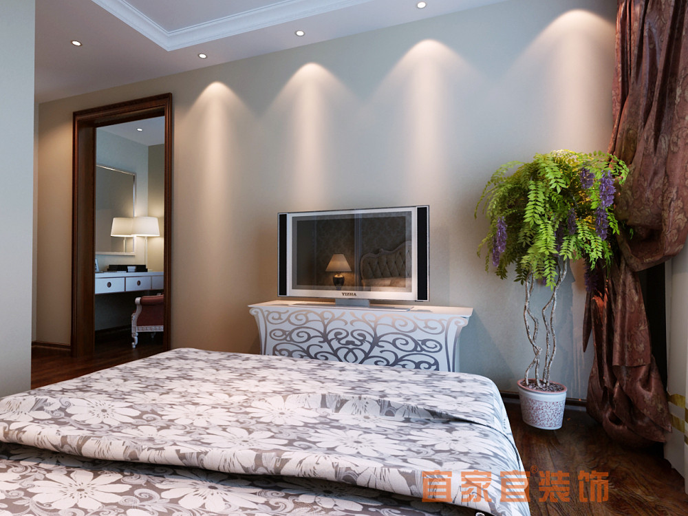 新古典 别墅 卧室图片来自宜家宜大亮在杜湘苑的分享
