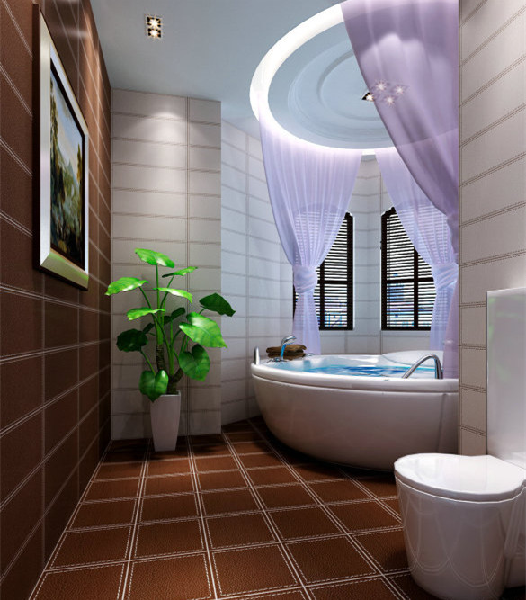 别墅装修 豪华 混搭 韵味十足 别具一格 浴室 卫生间图片来自hncfzs1在中西合璧式的混搭风格装修的分享