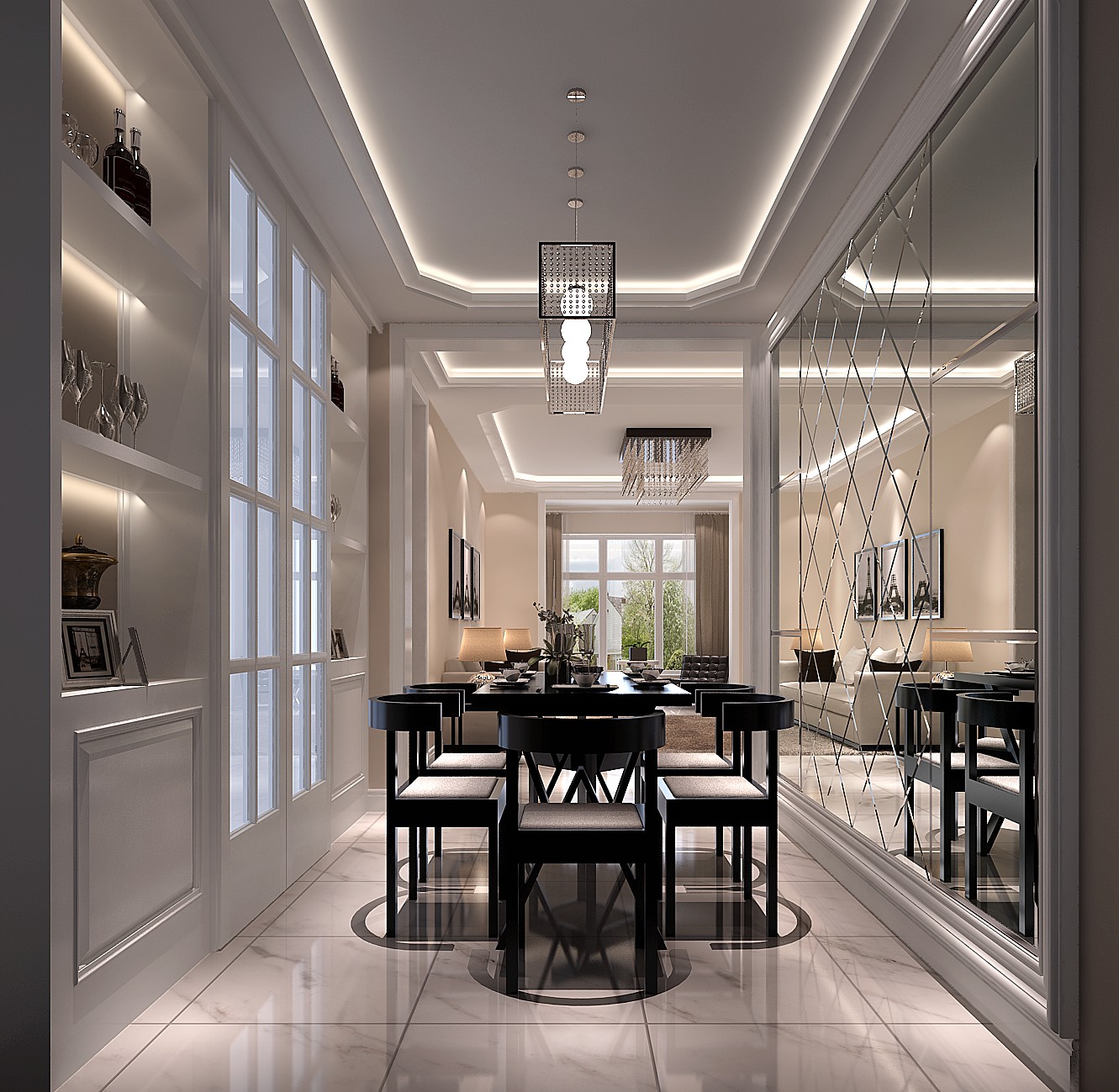 简约 后现代 二居 三居 白领 80后 小资 高度国际 白富美 餐厅图片来自北京高度国际装饰设计在鲁能现代公寓的分享