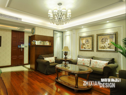 客厅图片来自上海知贤设计小徐在欧式混搭   真情演绎合家之欢的分享