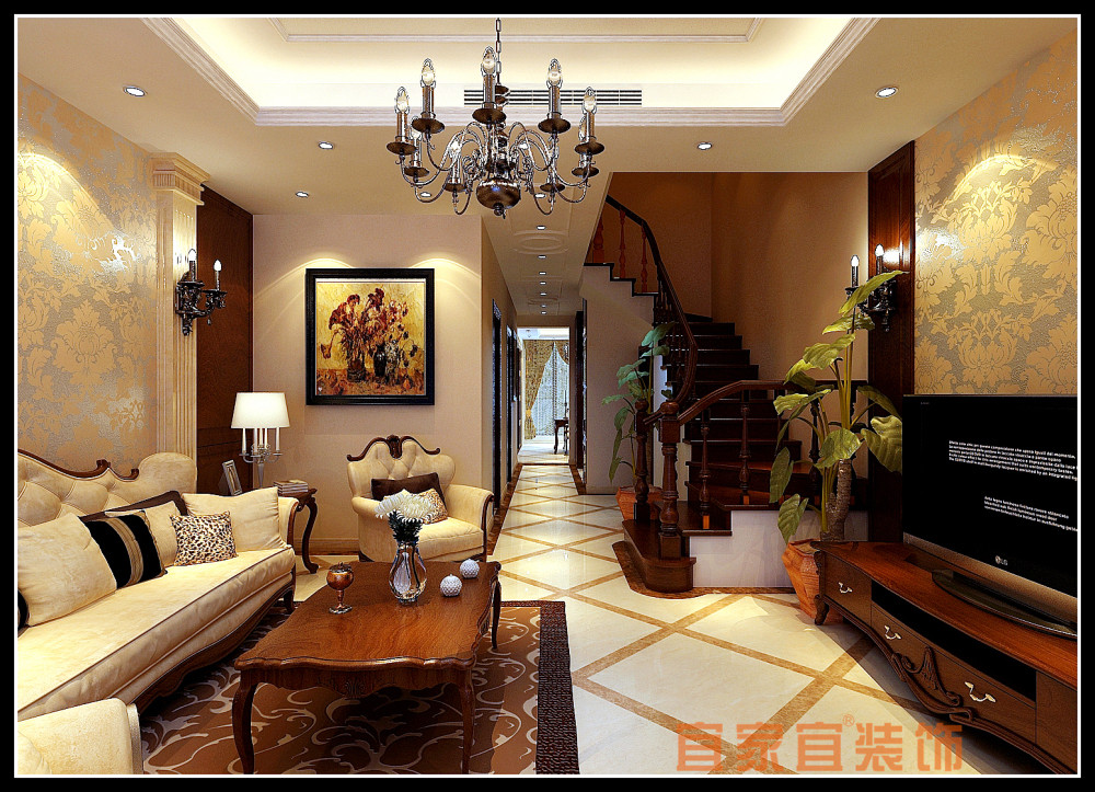 新古典 别墅 客厅图片来自宜家宜大亮在杜湘苑的分享
